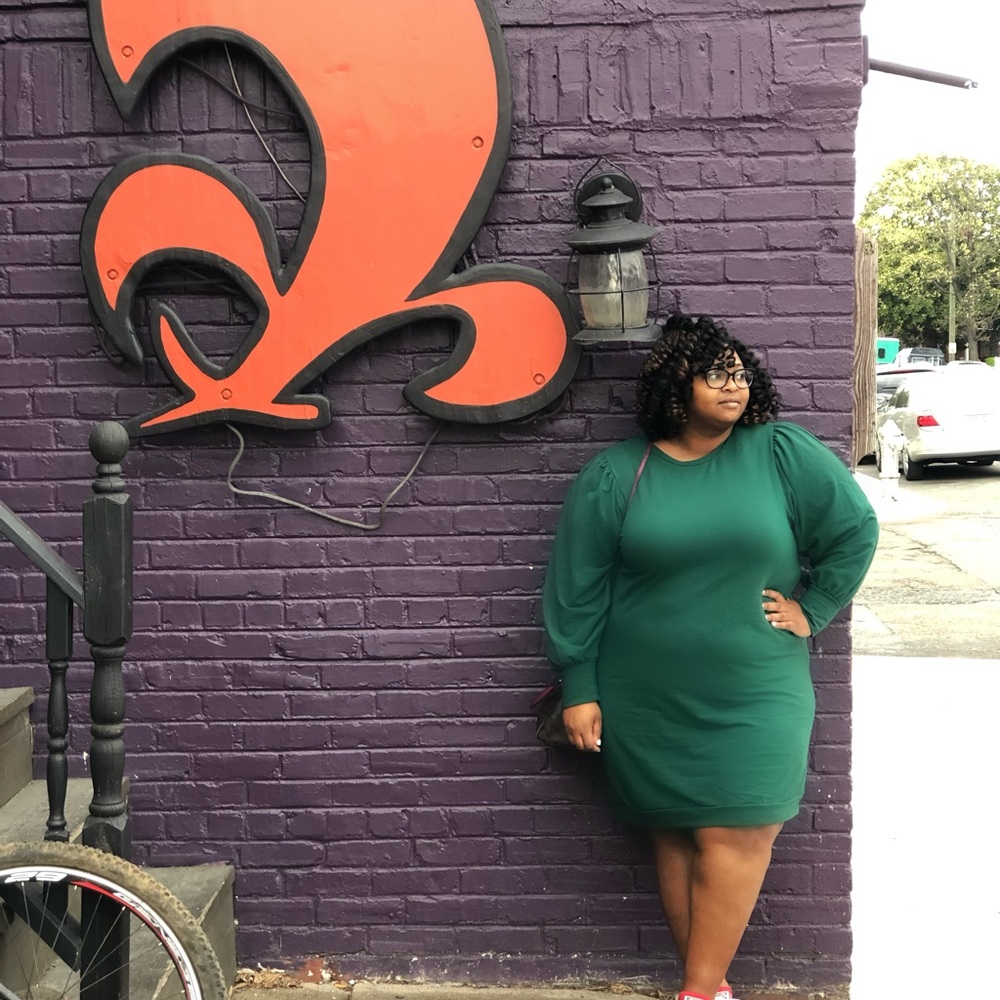 ELOQUII Green Sweater Dress